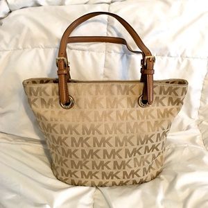 Michael Kors Medium Logo Fabric Tote Bag